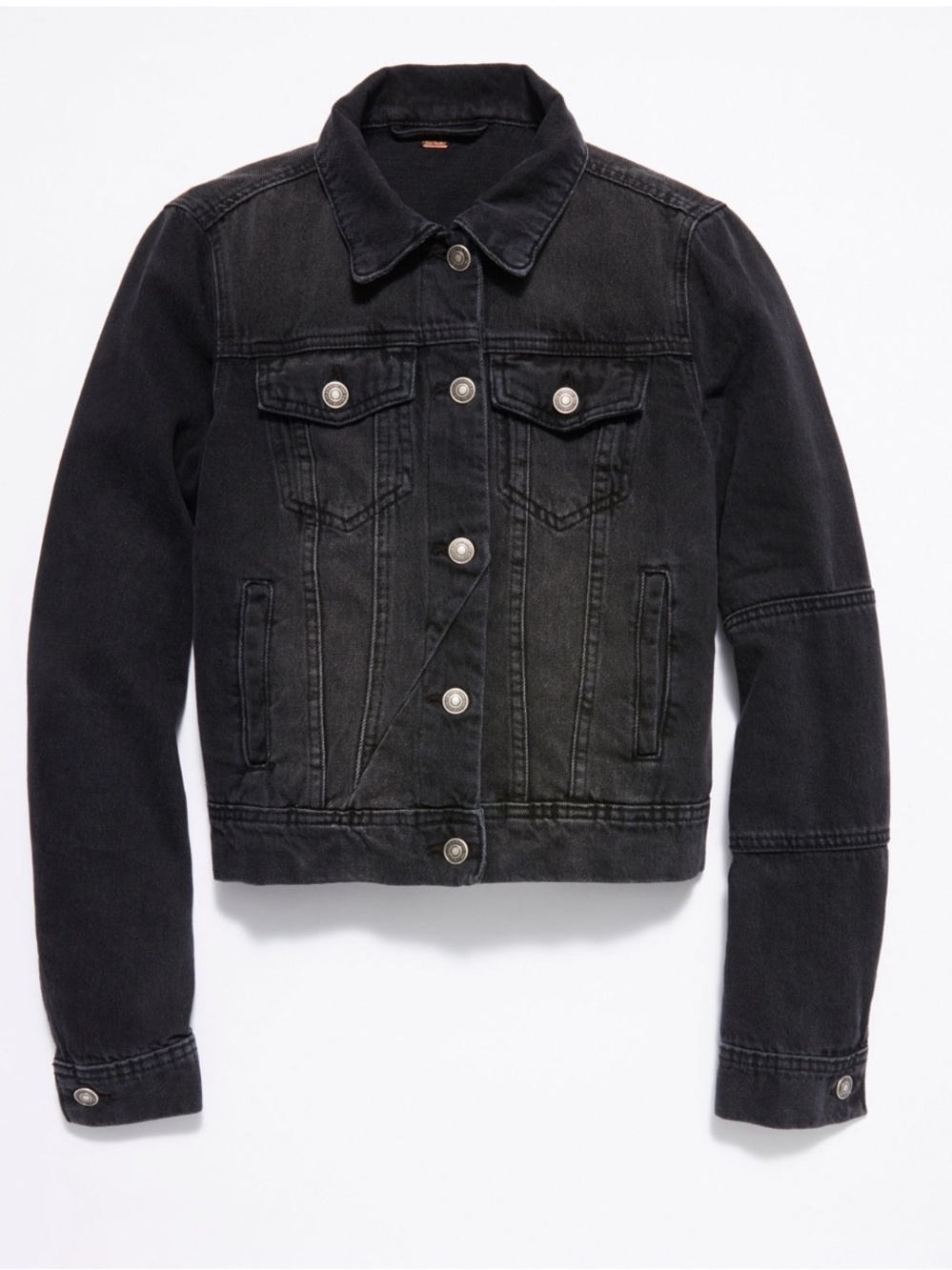 Free People Black Denim Jacket